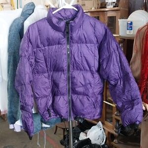 The Limited American Outdoors Black and Purple Outdoor Jacket